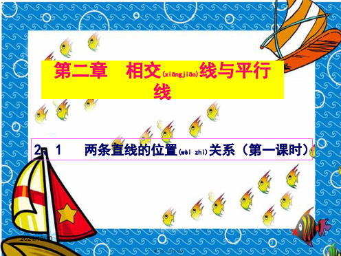 七年级数学下册 2.1 两条直线的位置关系课件