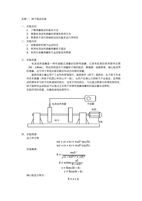 振动测量实验报告