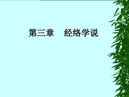 中兽医学课程第3章  经络学说