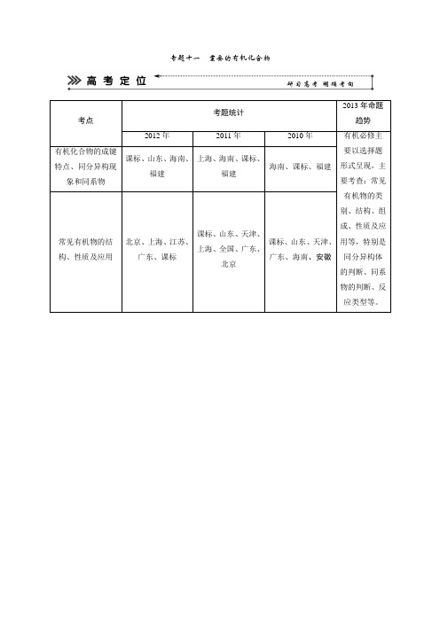 (安徽专用)2013版高考化学二轮复习(知能方法大提升)专题.