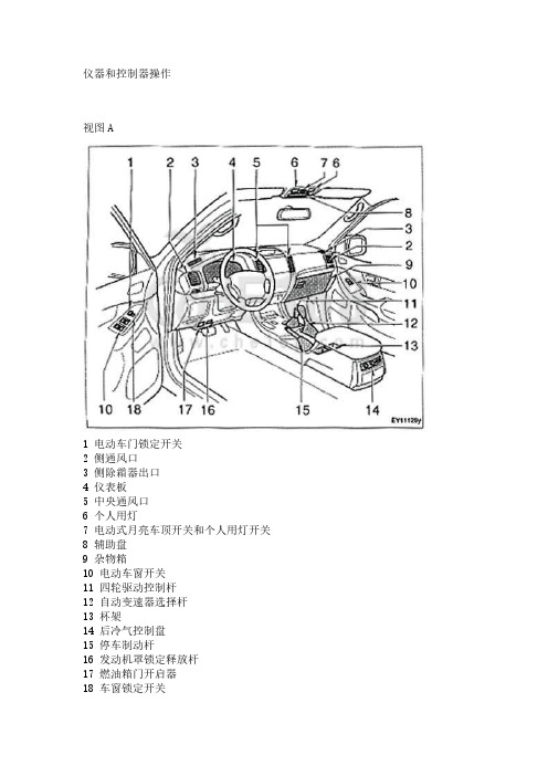 丰田霸道使用手册中东版