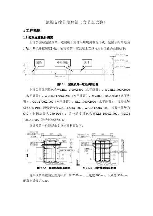 冠梁支撑首段总结