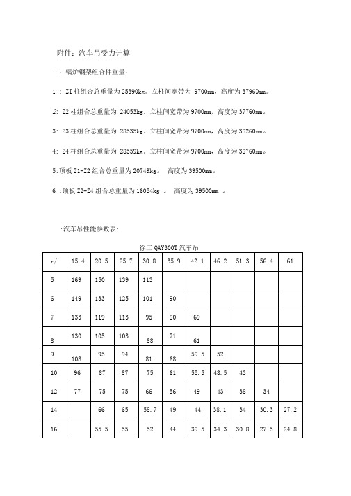 汽车吊受力计算