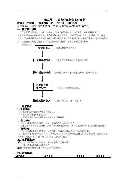 非条件反射与条件反射