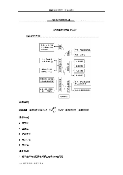 2019届高考物理一轮复习讲义(下)：第10章 章末专题复习