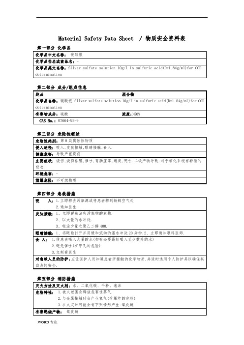 MSDS_硫酸银