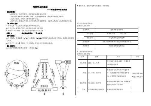 第四章 地表形态的塑造 学案——2021年山东省高考一轮复习