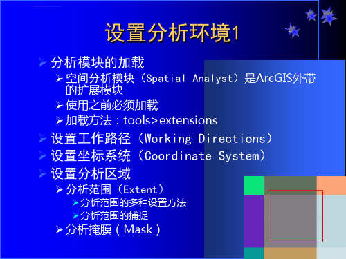空间分析6栅格数据的空间分析田永中ppt课件