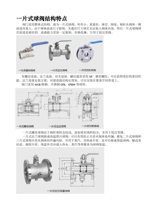 一片式球阀、二片式球阀、三片式球阀的特点及区别2023.12.22