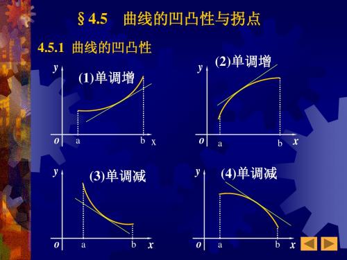 4.5 曲线的凹凸性与拐点