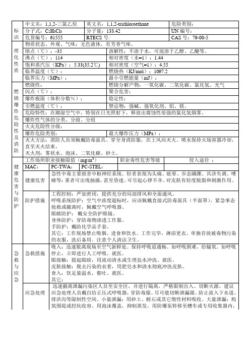 1,1,2-三氯乙烷