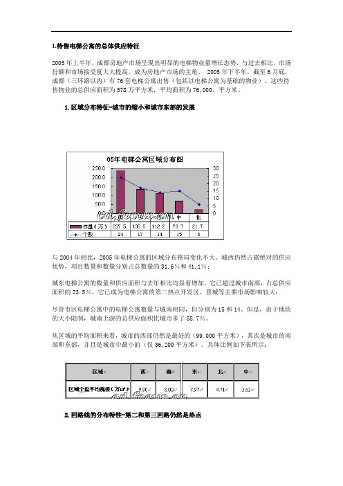 2005成都电梯公寓分析研究报告