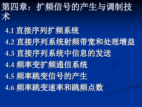 直接序列扩频通信系统PPT课件