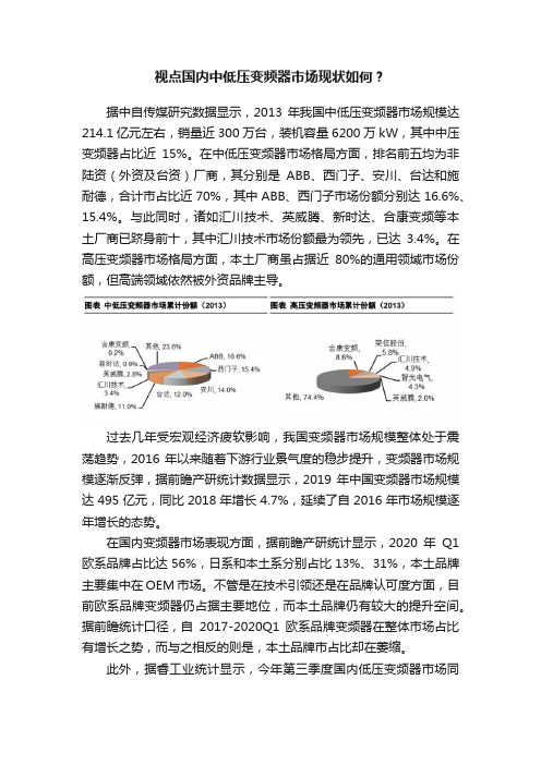 视点国内中低压变频器市场现状如何？