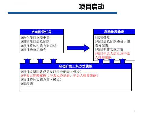 项目管理计划和关键点模板ppt课件.ppt