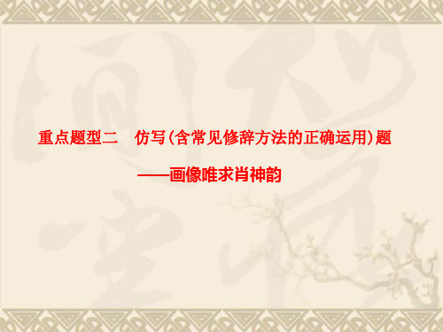 【步步高】高三语文总复习(浙江专用)【配套课件】语言表达和运用 第二章 重点题型二