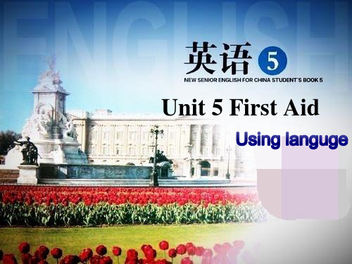 人教版高中英语必修5Unit5FirataidUsinglanguage课件