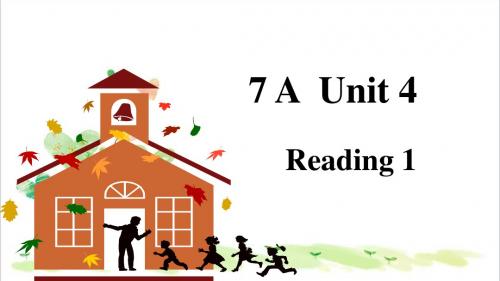 初中七年级英语上册 Unit 4《My day Reading 1》1