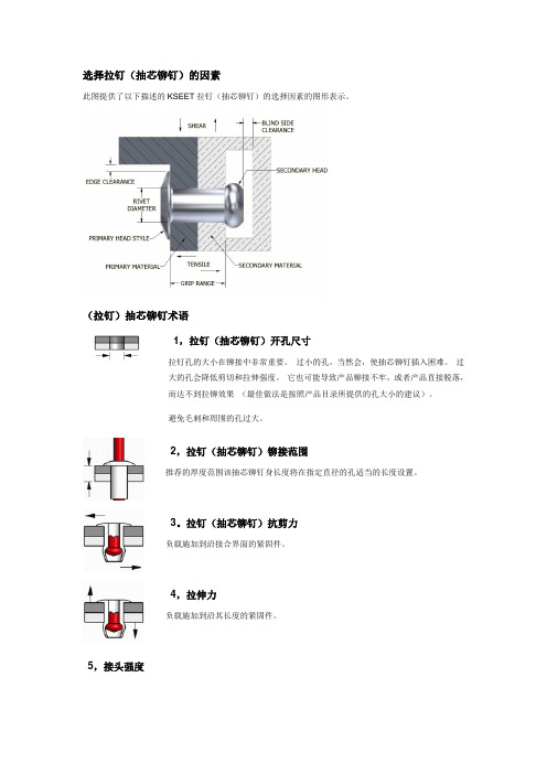 选择抽芯铆钉的要素