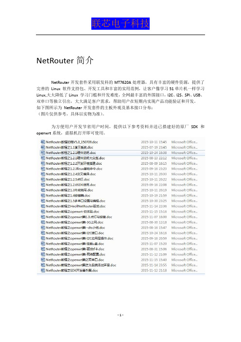 MT7620入门教程-NetRouter硬件说明