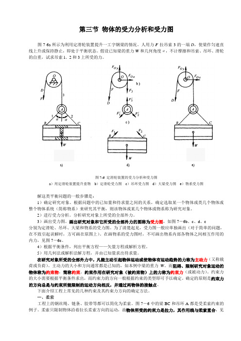 第3节 物体的受力分析和受力图