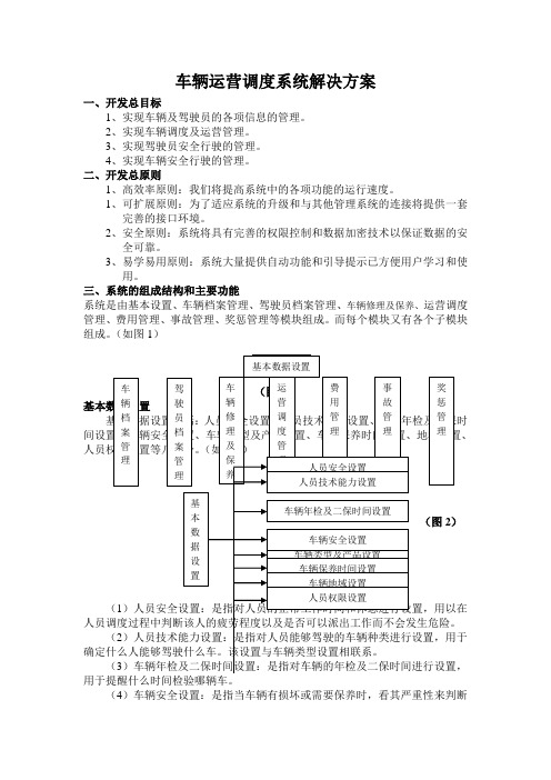 车辆运营调度系统解决方案