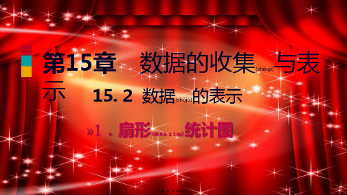 八年级数学上册 第15章 数据的收集与表示 15.2 数据的表示 1 扇形统计图导学课件