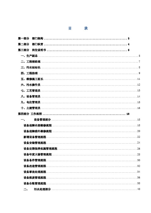 工程部-工作标准化手册