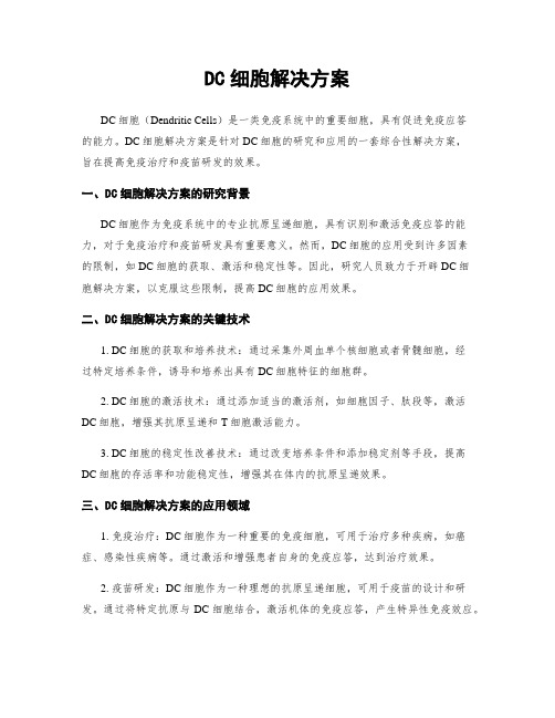 DC细胞解决方案