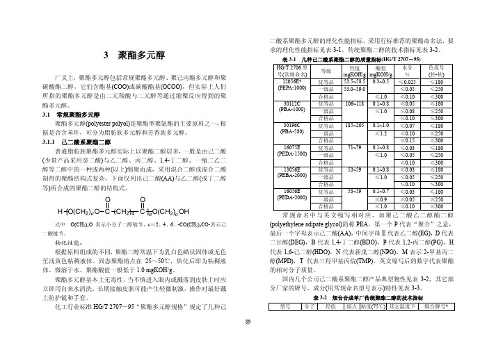 03 聚酯多元醇介绍