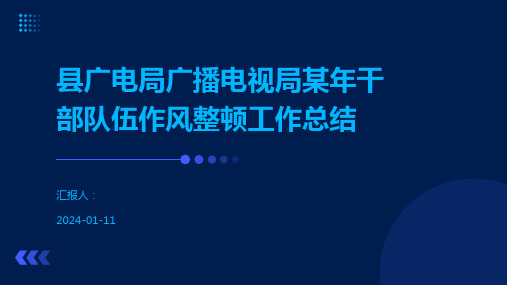 县广电局广播电视局某年干部队伍作风整顿工作总结