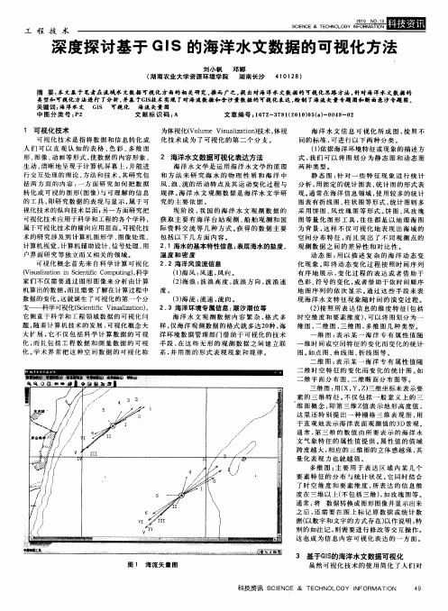 深度探讨基于GIS的海洋水文数据的可视化方法