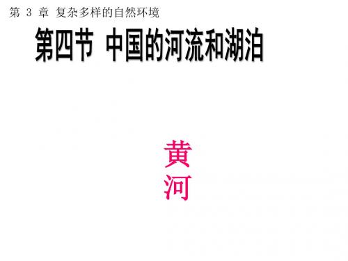 中图版七上地理  3.4 中国的河流和湖泊 课件   (共15张PPT)