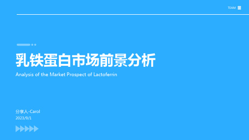 2023年乳铁蛋白行业发展前景分析：需求市场逐渐旺盛