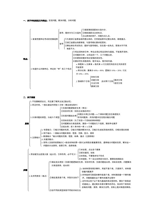 3天3500[高家庄]公务员考试申论笔记整理(完整)