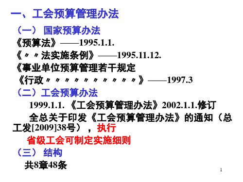 工会预算管理课件