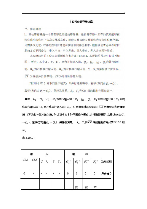 74LS194左右移位寄存器