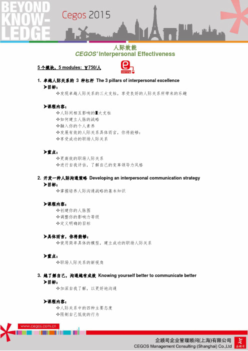 人际效能