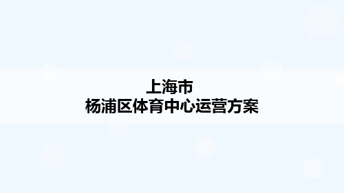 体育运动中心策划方案