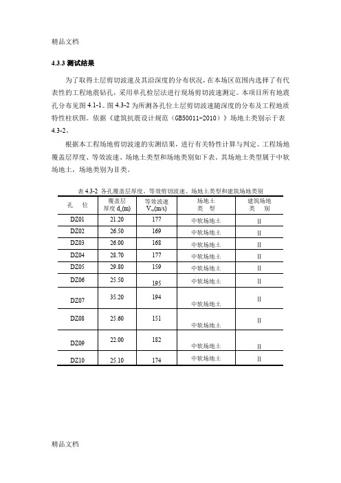 (整理)铁路南站波速测试报告