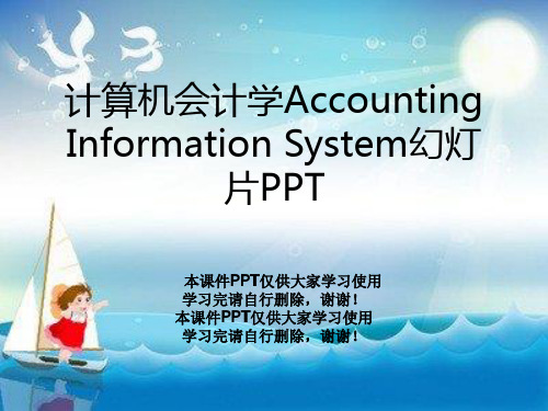 计算机会计学Accounting Information System幻灯片PPT