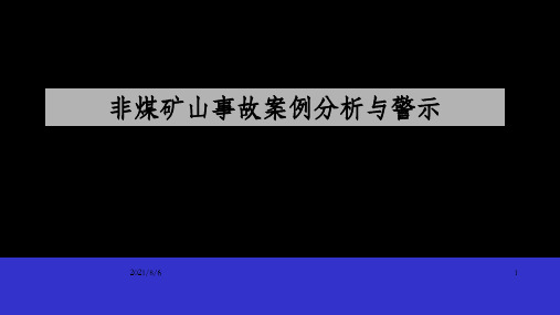 安全家——非煤矿山事故案例分析与警示_OK