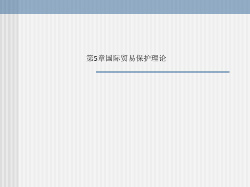 第5章国际贸易保护理论