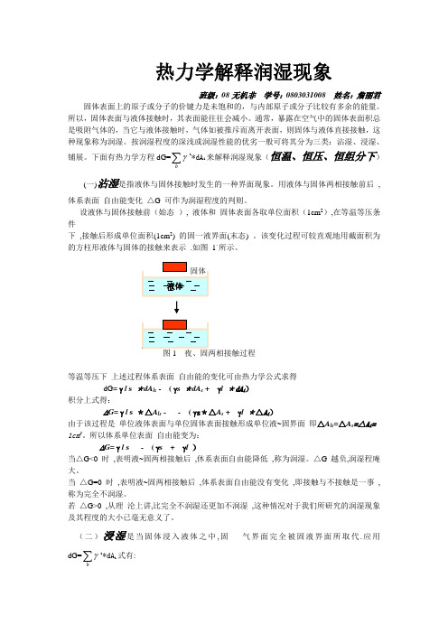 物理化学小论文