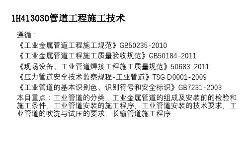 管道工程施工技术培训教材精品示范38张