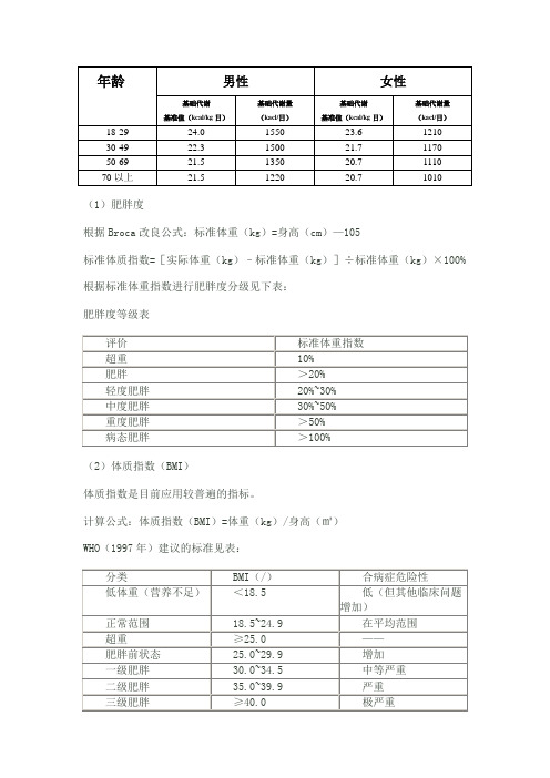 基础代谢