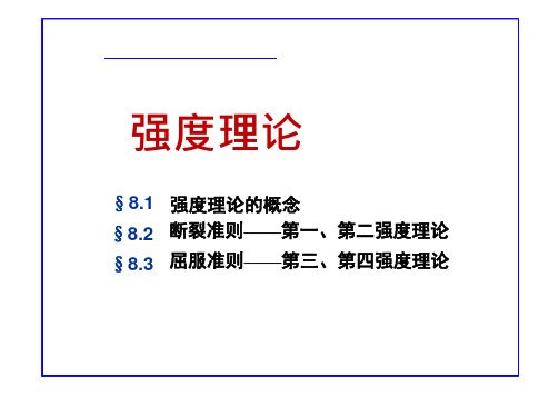 材料力学课件：强度理论-