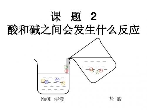 课题2  酸和碱之间会发生什么反应