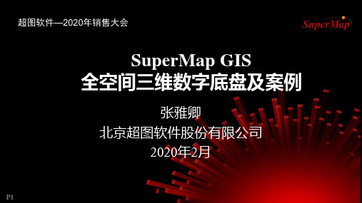 SuperMap GIS全空间三维数字底盘及案例