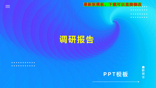 调研报告PPT模板下载